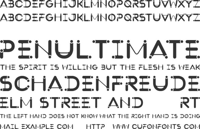 SlingShot font preview