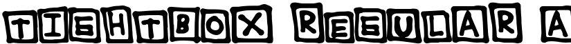 TightBox Regular font