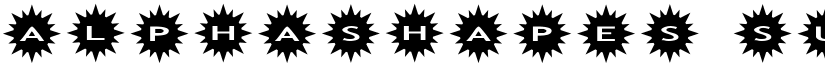 AlphaShapes sunshine Normal font