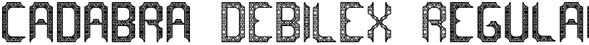 cadabra DEBILEX font download