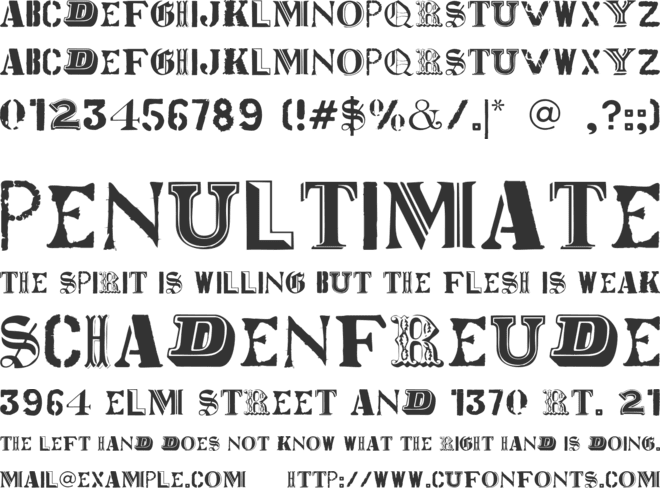 World Tour font preview