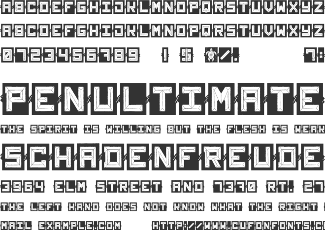 Sea&Turtle font preview