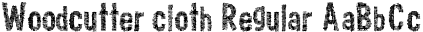 Woodcutter cloth Regular font