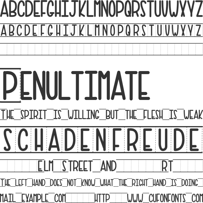 PAPER TOWEL font preview