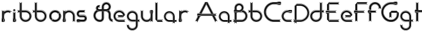 ribbons Regular font