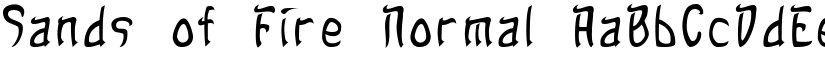 Sands of Fire Normal font