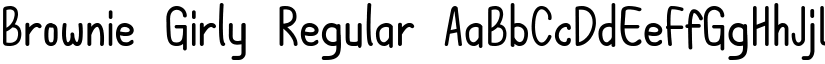 Brownie Girly Regular font