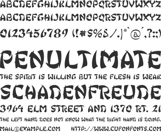 Ginko font preview