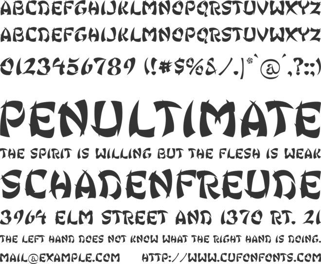 Ginko font preview