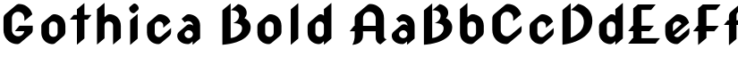 Gothica Bold font