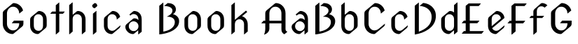 Gothica Book font