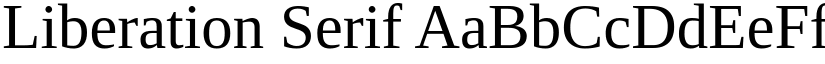 Liberation Serif font