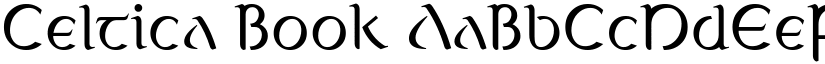 Celtica Book font