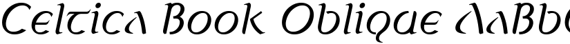 Celtica Book Oblique font