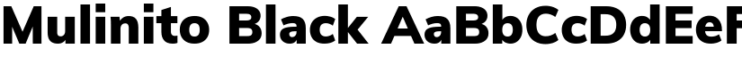 Mulinito Black font