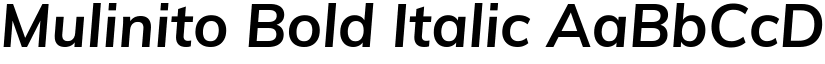 Mulinito Bold Italic font