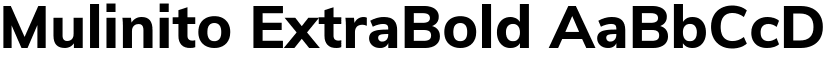 Mulinito ExtraBold font