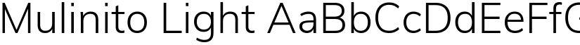 Mulinito Light font