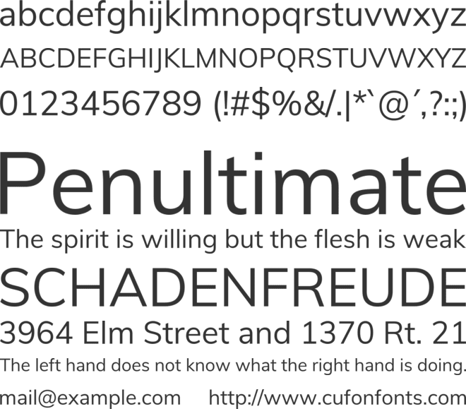 Mulinito font preview