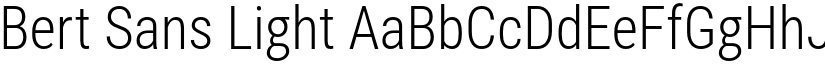 Bert Sans Light font