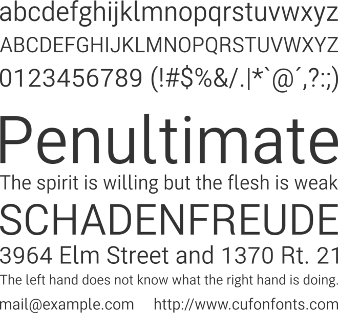 Bert Sans font preview
