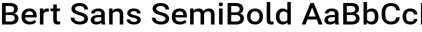 Bert Sans SemiBold font
