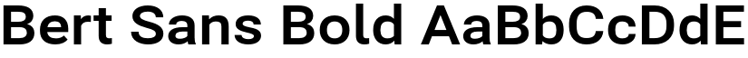 Bert Sans Bold font
