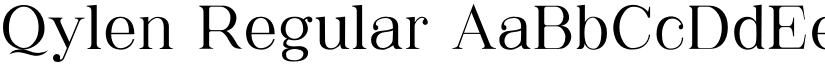 Qylen Regular font