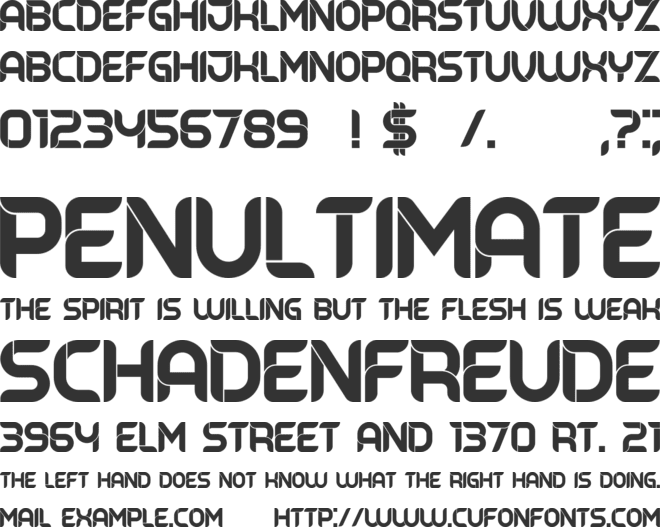 Belgrado font preview