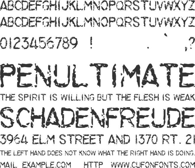 Lilac Malaria font preview