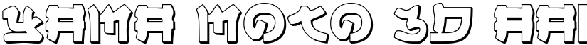 Yama Moto 3D font