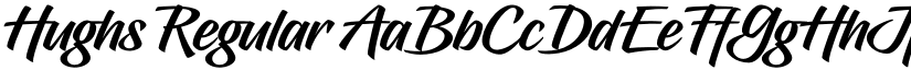 Hughs Regular font