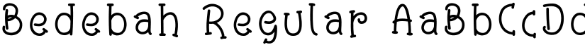Bedebah Regular font