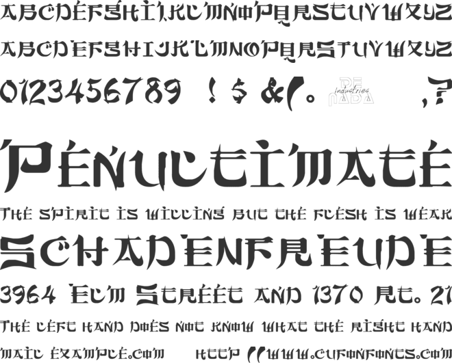 Sumdumgoi font preview