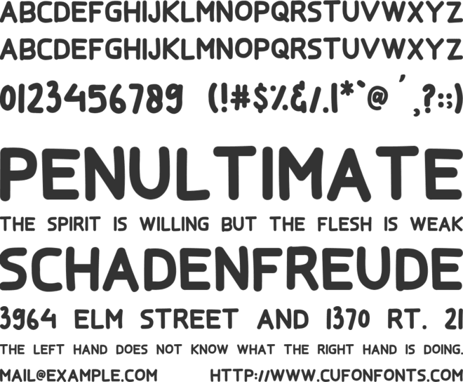 BONANZA FUNNY font preview