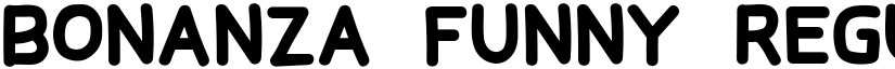BONANZA FUNNY Regular font