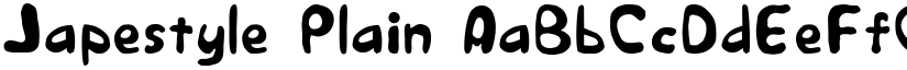 Japestyle Plain font