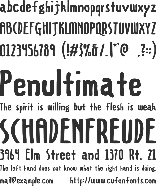 Going Wild font preview