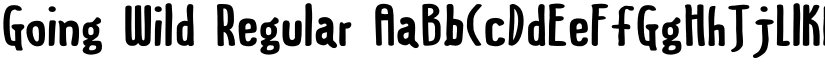 Going Wild Regular font