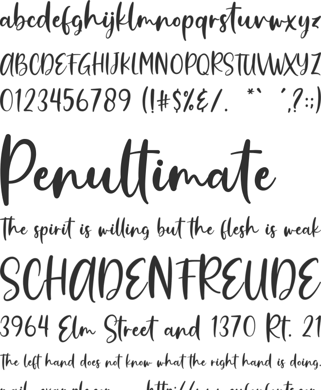 Goldstone font preview