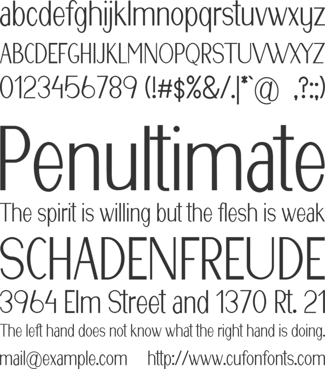 Jufatti font preview