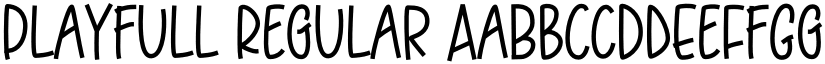 Playfull Regular font
