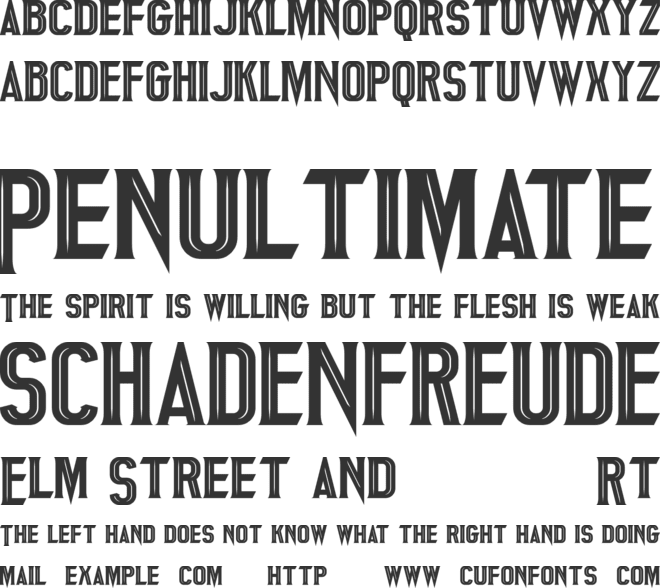 Panthera font preview