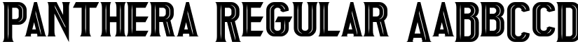 Panthera Regular font