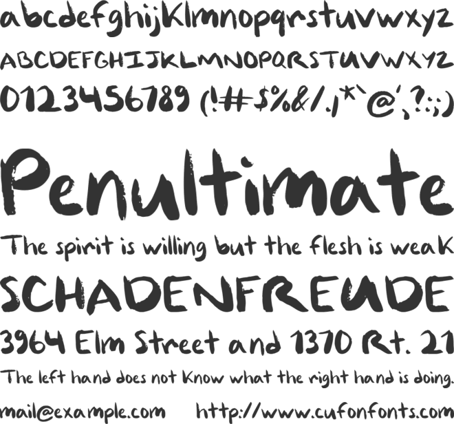 Great Answer font preview