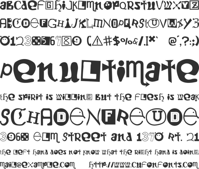 Blueberry Hills 3 font preview