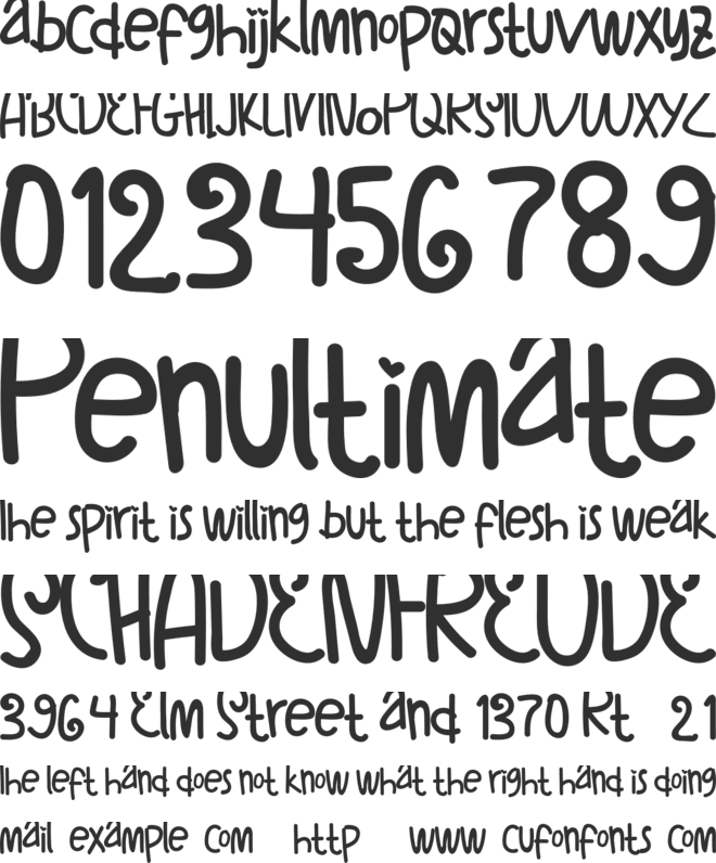 ChocoLate Chips font preview