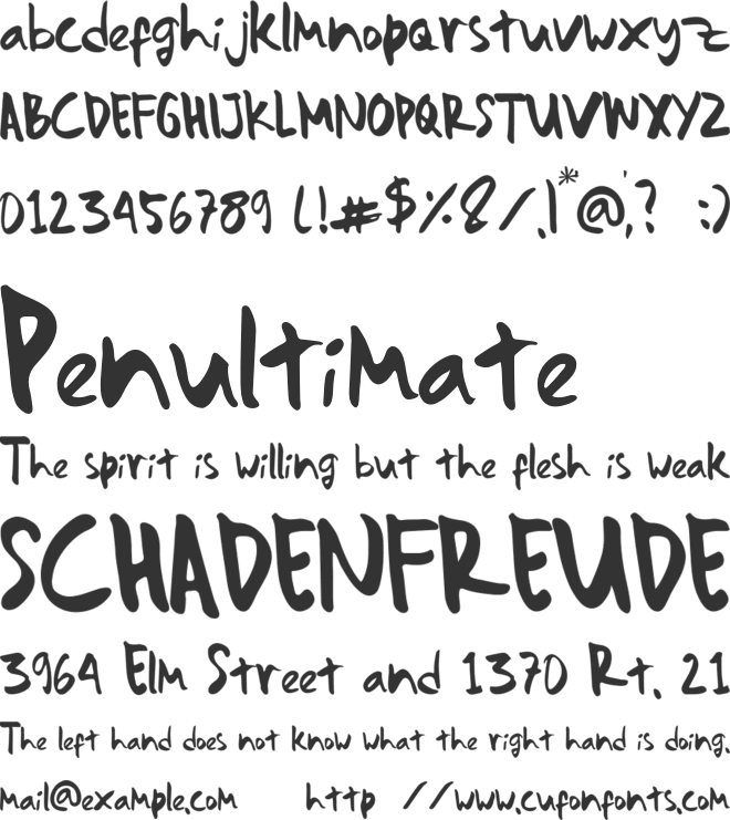 Monterado font preview