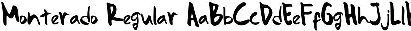 Monterado Regular font