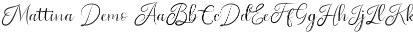 Mattina Demo font